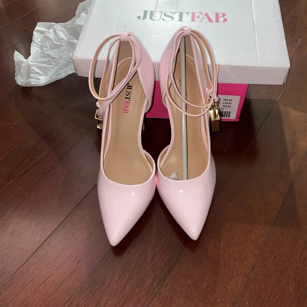 Just Fab Pink Heels - Picture 3 of 5